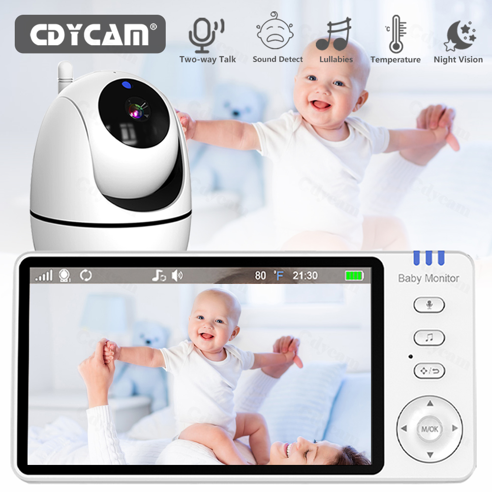 Baby Nursery Camera - 5 Inch Video Baby Monitor With
