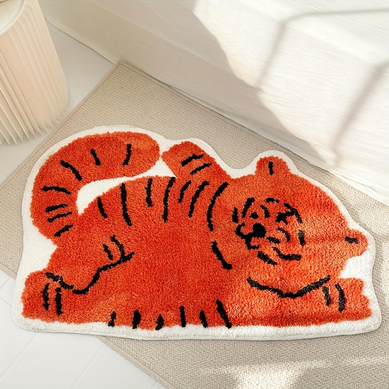 Baby Nursery Game - VIKAMA Kawaii Lying Cat Area Rug,