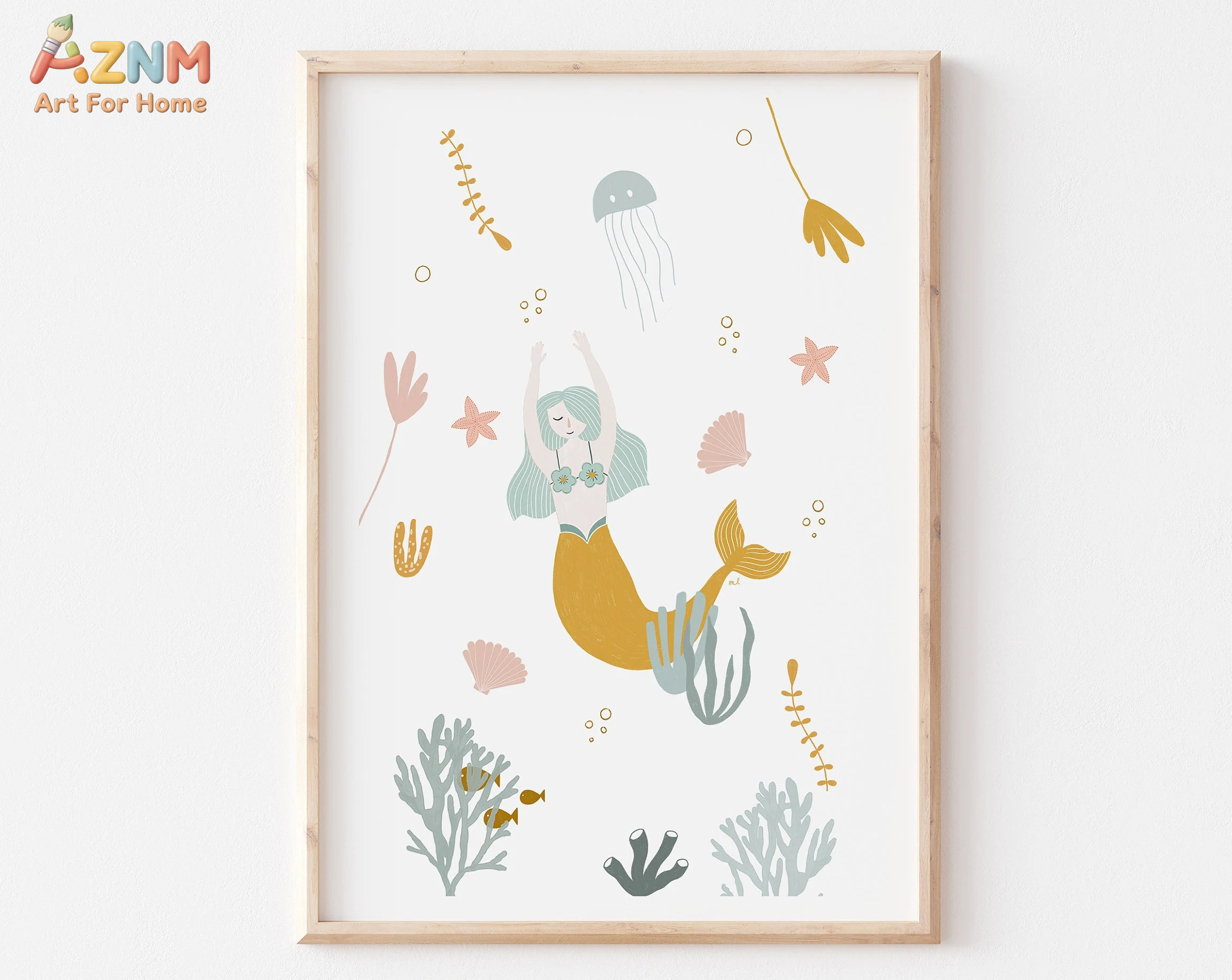 Baby Nursery Ocean - Boho Nursery Ocean Themed Pink Sea