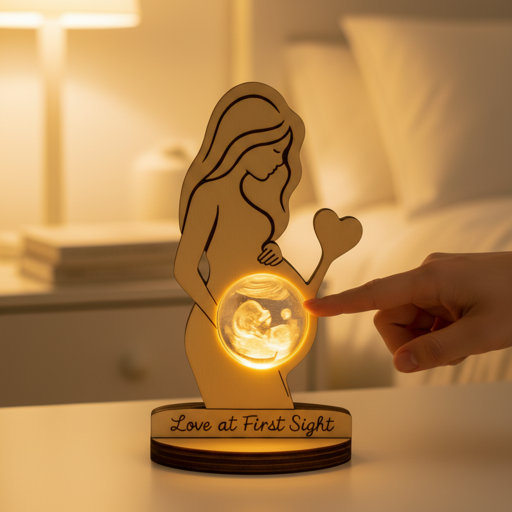 Baby Nursery Night Light - Custom Photo Night Light Personalized 3D