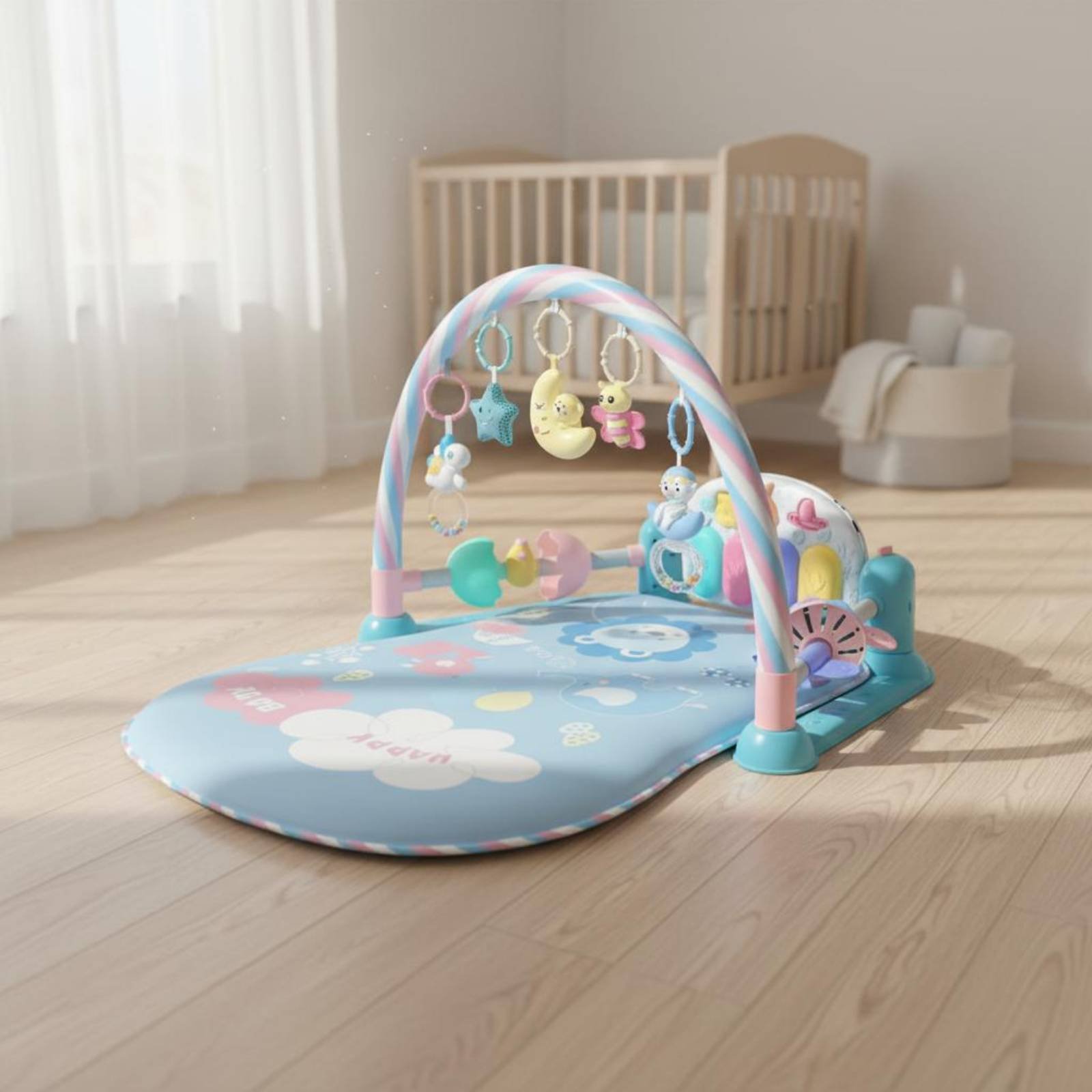 Baby Playpen with Piano Music  - đánh giá và giá Baby Nursery Bed