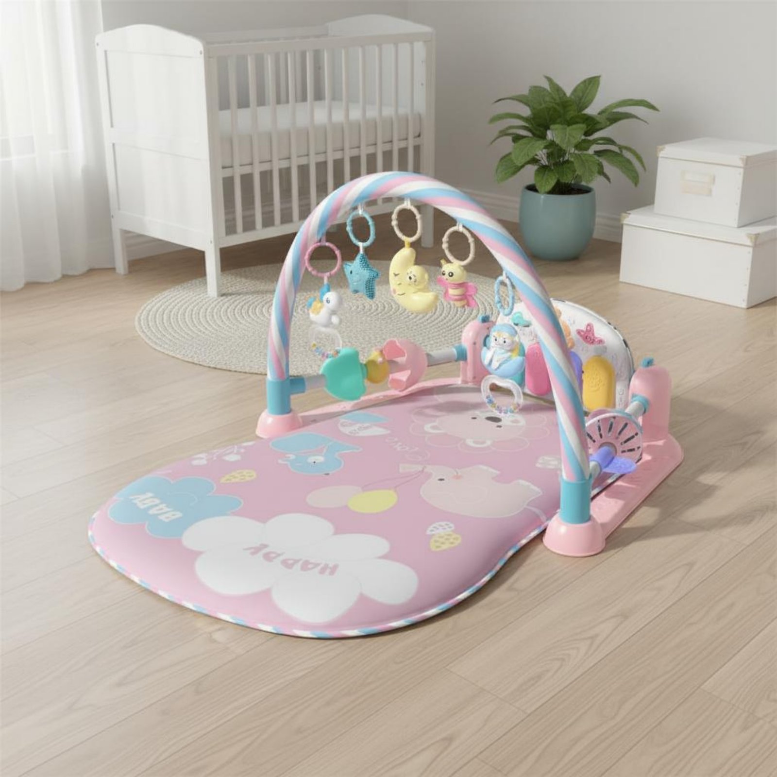 Baby Playpen with Piano Music  - đánh giá và giá Baby Nursery Bed