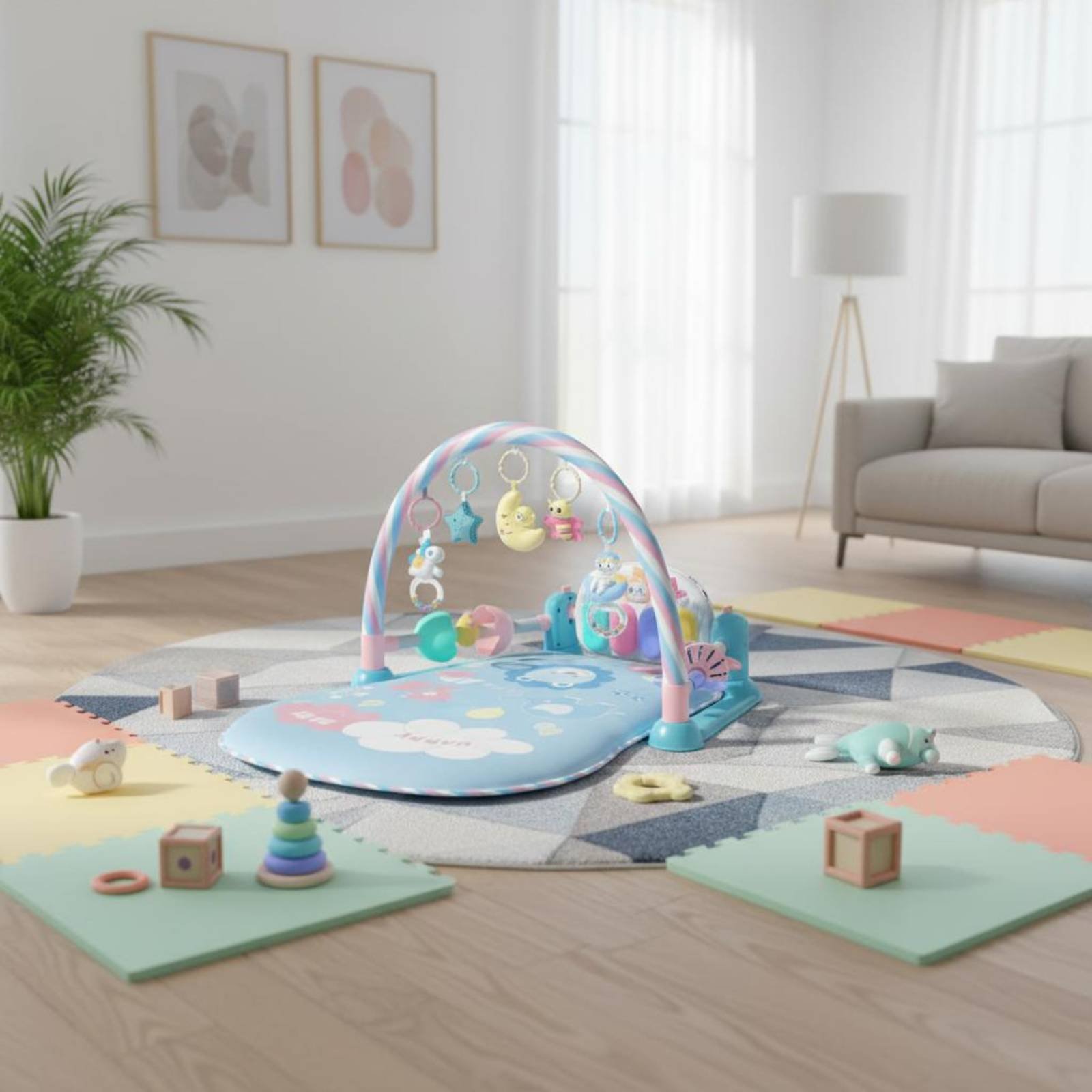 Baby Playpen with Piano Music  - đánh giá và giá Baby Nursery Bed