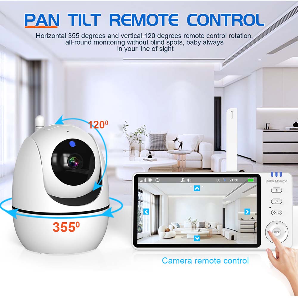 5 Inch Video Baby Monitor Indo - đánh giá và giá Baby Nursery Camera