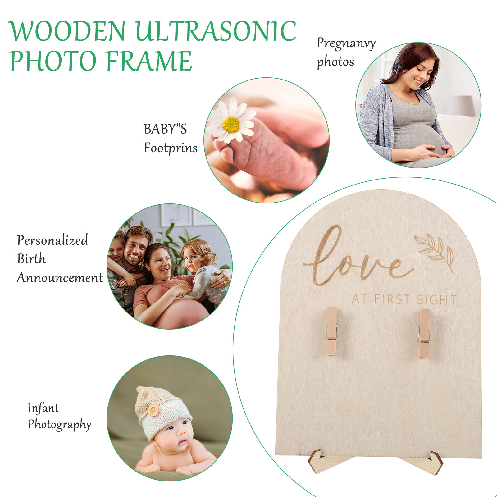 1Set Baby Sonogram Picture Fra - đánh giá và giá Baby Nursery Picture Frames