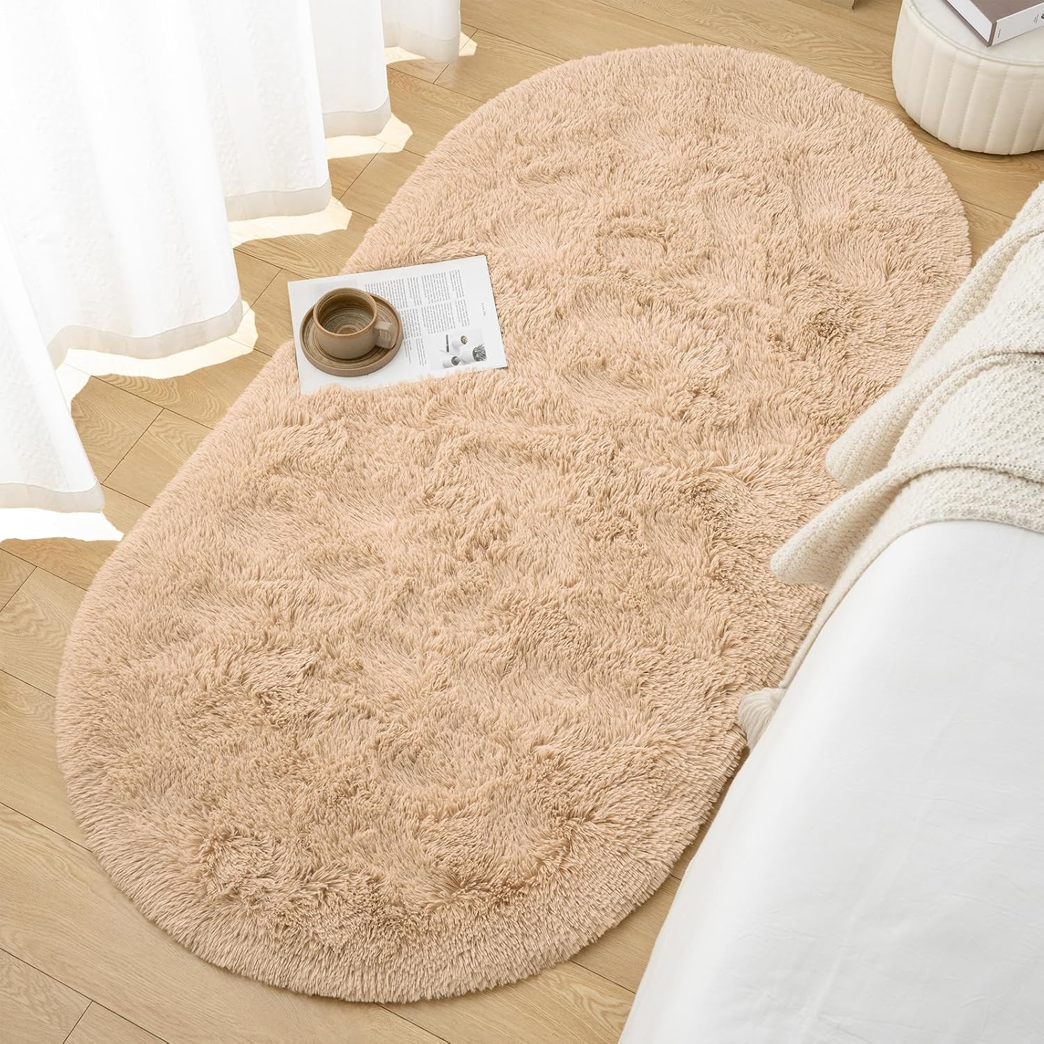VIKAMA Long Plush Oval Area Ru - đánh giá và giá Baby Nursery Game