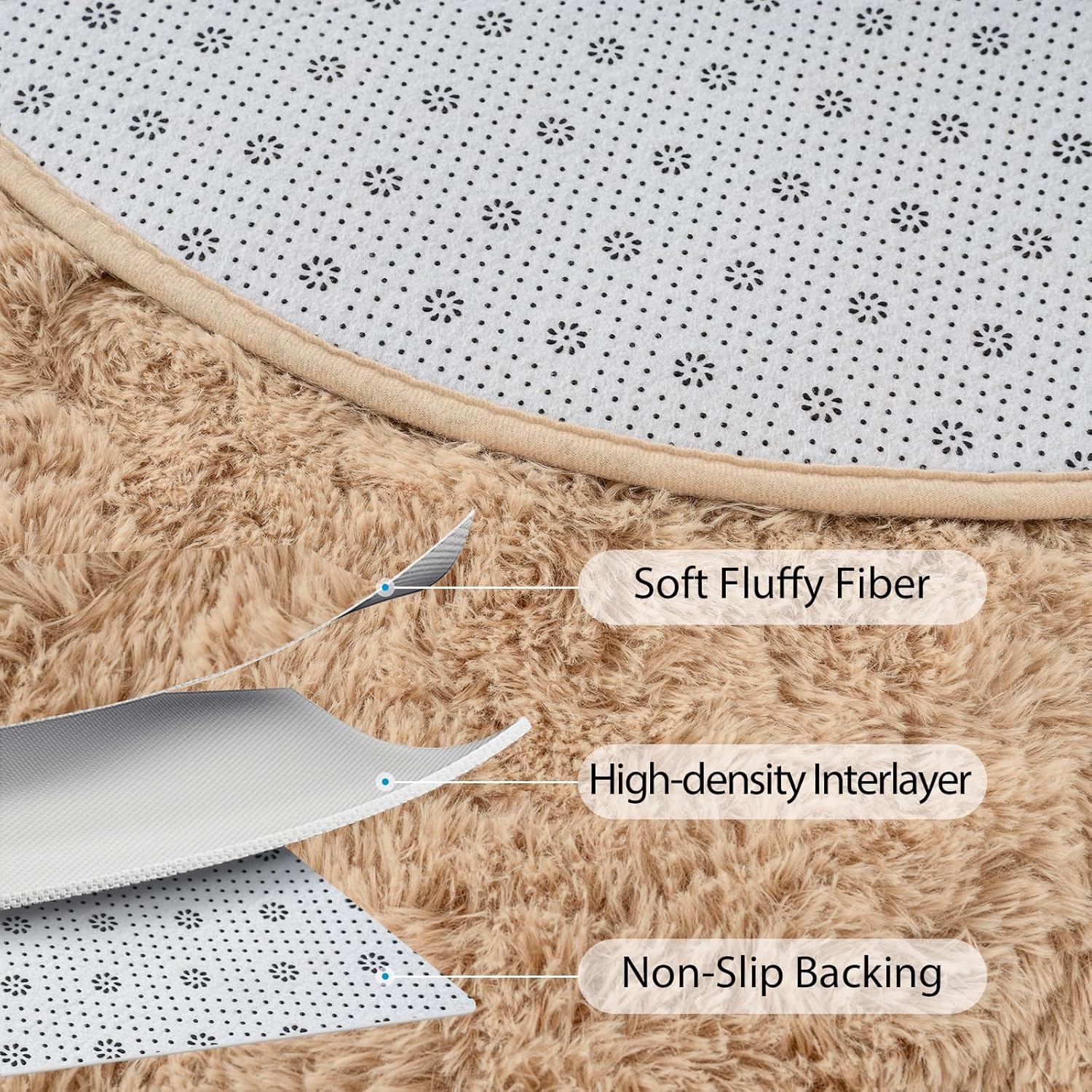 VIKAMA Long Plush Oval Area Ru - đánh giá và giá Baby Nursery Game