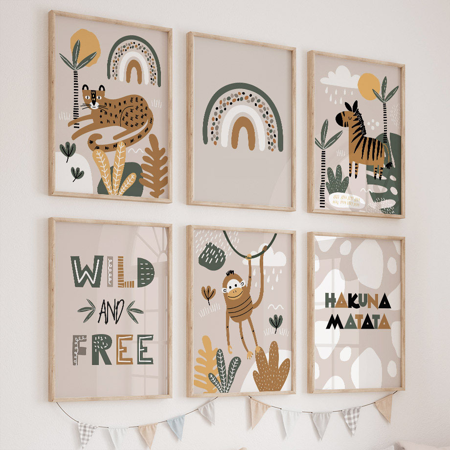 Leopard Zebra Monkey Jungle An - đánh giá và giá Baby Nursery Jungle