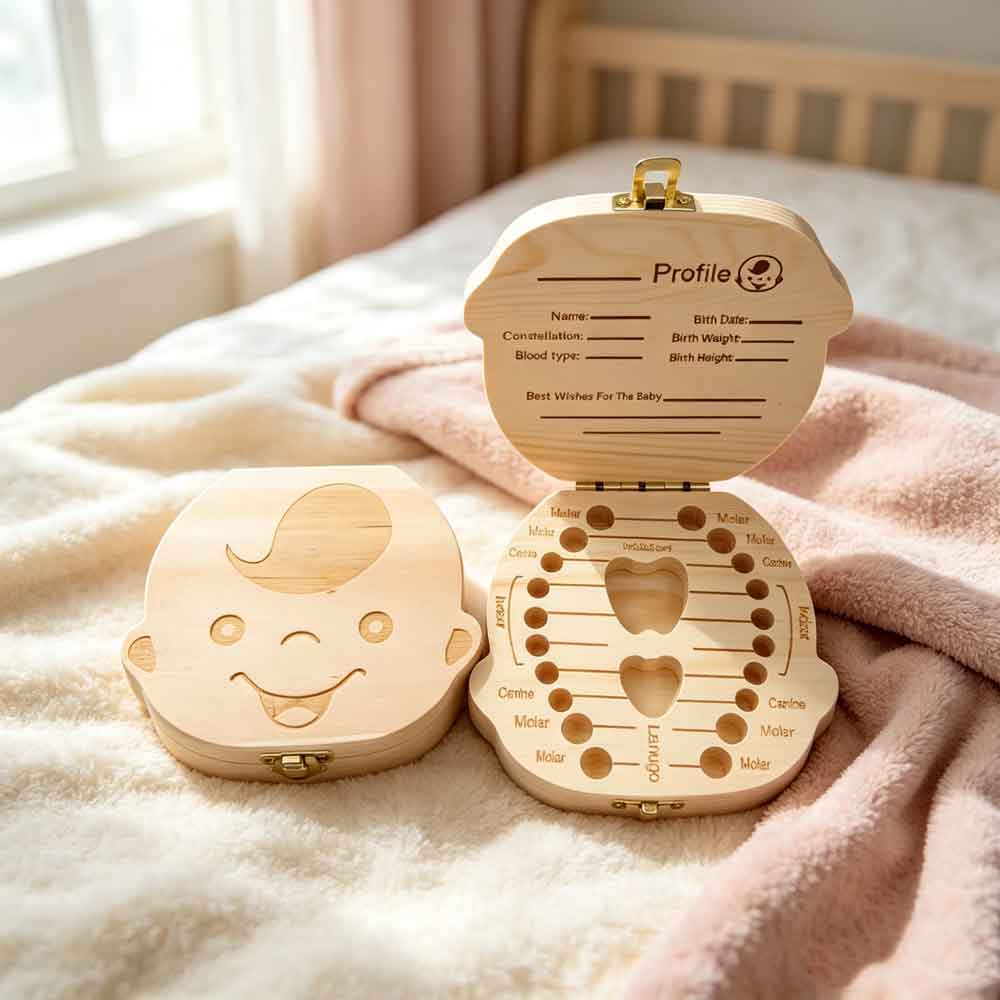 vvocciGerman Wooden Kids Milk  - đánh giá và giá Baby Keepsake Box