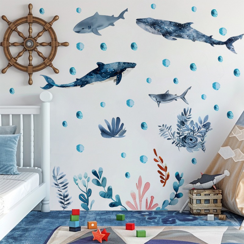 Undersea Marine Life Shark Wha - đánh giá và giá Baby Nursery Ocean