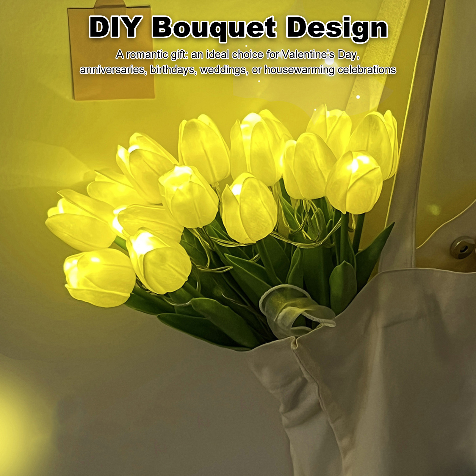 15Pcs Radiant Romantic Tulip L - đánh giá và giá Baby Nursery Night Light