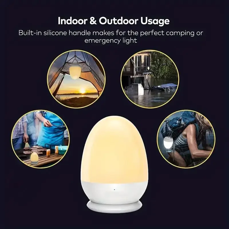 Portable Egg Night Light Touch - đánh giá và giá Baby Nursery Night Light