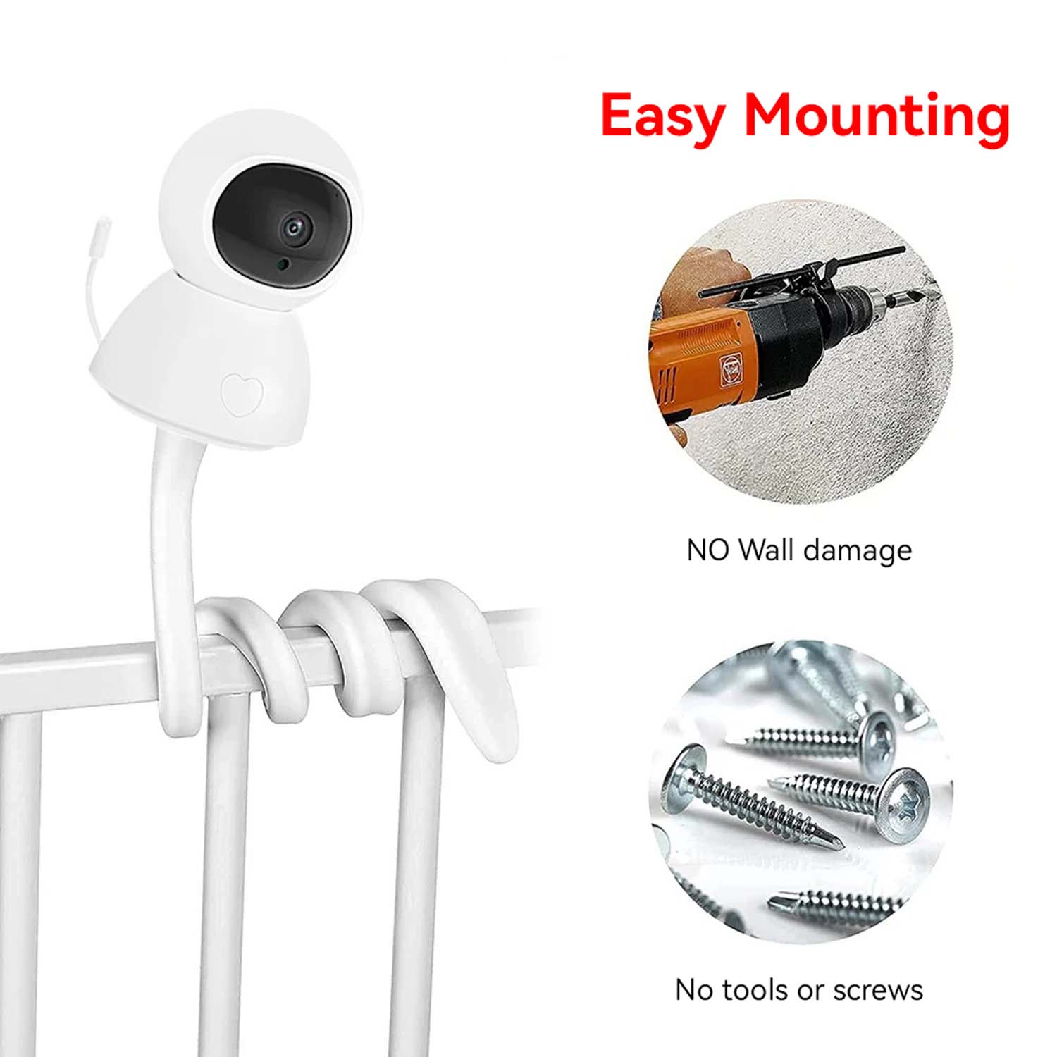Baby Monitor Holder Flexible B - đánh giá và giá Baby Nursery Camera