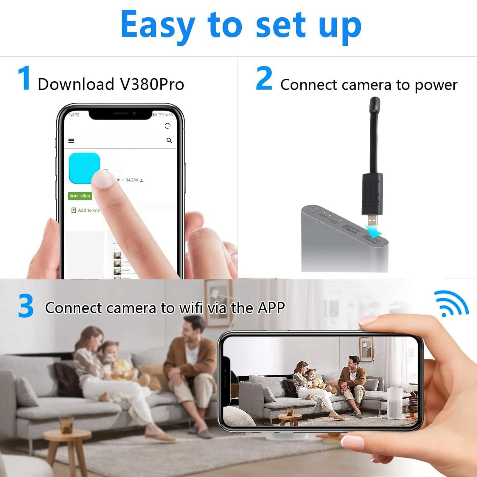 USB WiFi Security Camera 1080P - đánh giá và giá Baby Nursery Camera