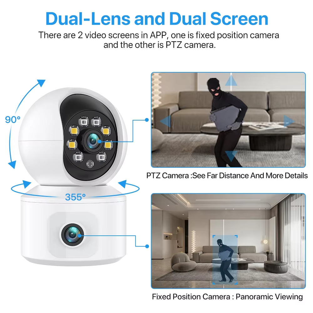 6MP iCsee WiFi IP Camera Dual  - đánh giá và giá Baby Nursery Camera