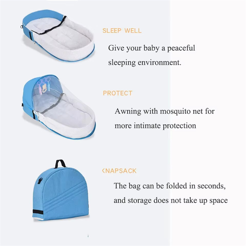 Baby Bed Crib Convenient Foldi - đánh giá và giá Baby Nursery Bed