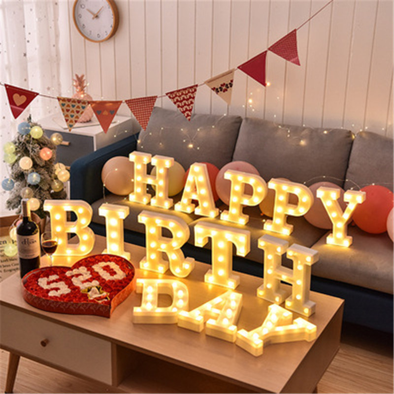 Decorative Letters Alphabet Le - đánh giá và giá Baby Nursery Night Light