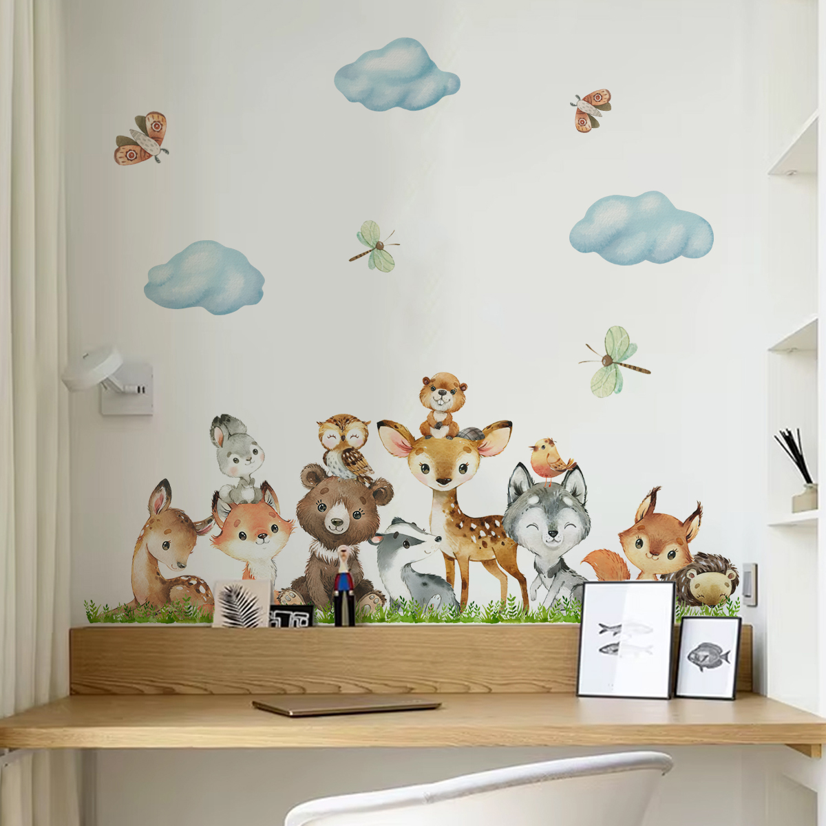 Cartoon Jungle Animals Leaves  - đánh giá và giá Baby Nursery Jungle