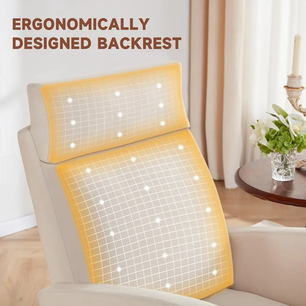 High-Back Nursery Rocking Chai - đánh giá và giá Baby Nursery Glider Chair