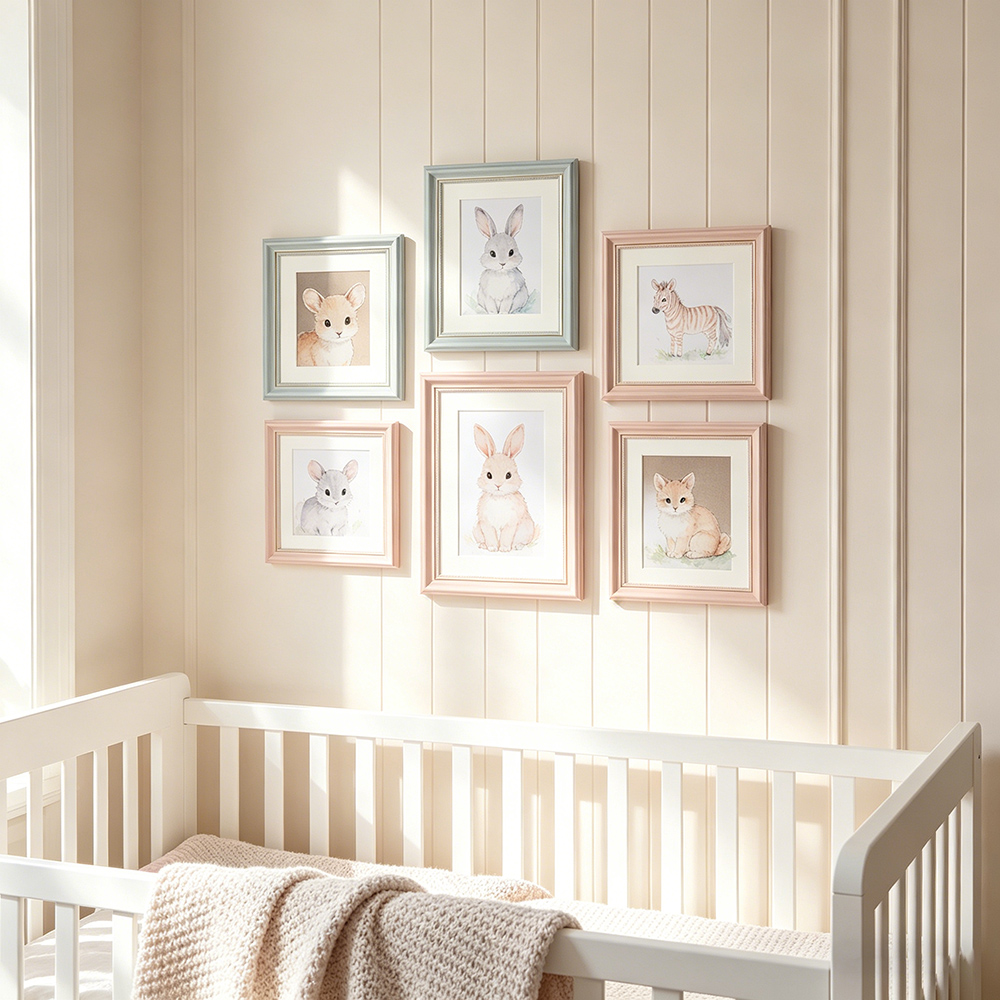 2 Pack Pastel Pink & Blue Pict - đánh giá và giá Baby Nursery Picture Frames