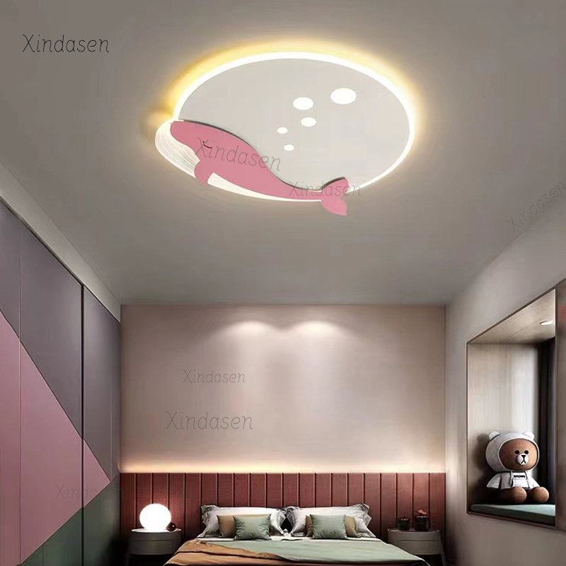 Kids Room Ceiling Light Whale  - đánh giá và giá Baby Nursery Ocean
