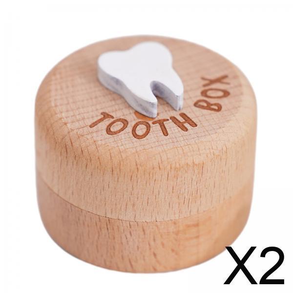 Wooden Teeth Storage Organizer - đánh giá và giá Baby Keepsake Box