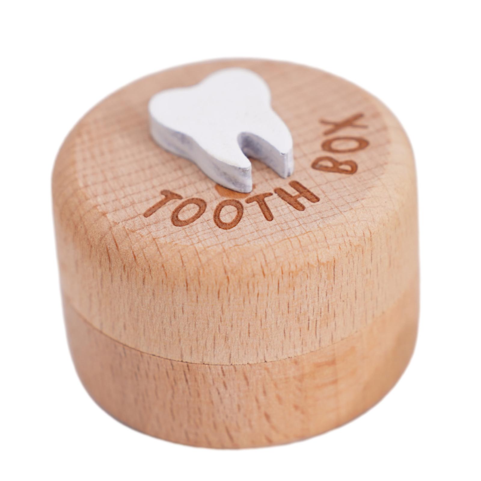Wooden Teeth Storage Organizer - đánh giá và giá Baby Keepsake Box