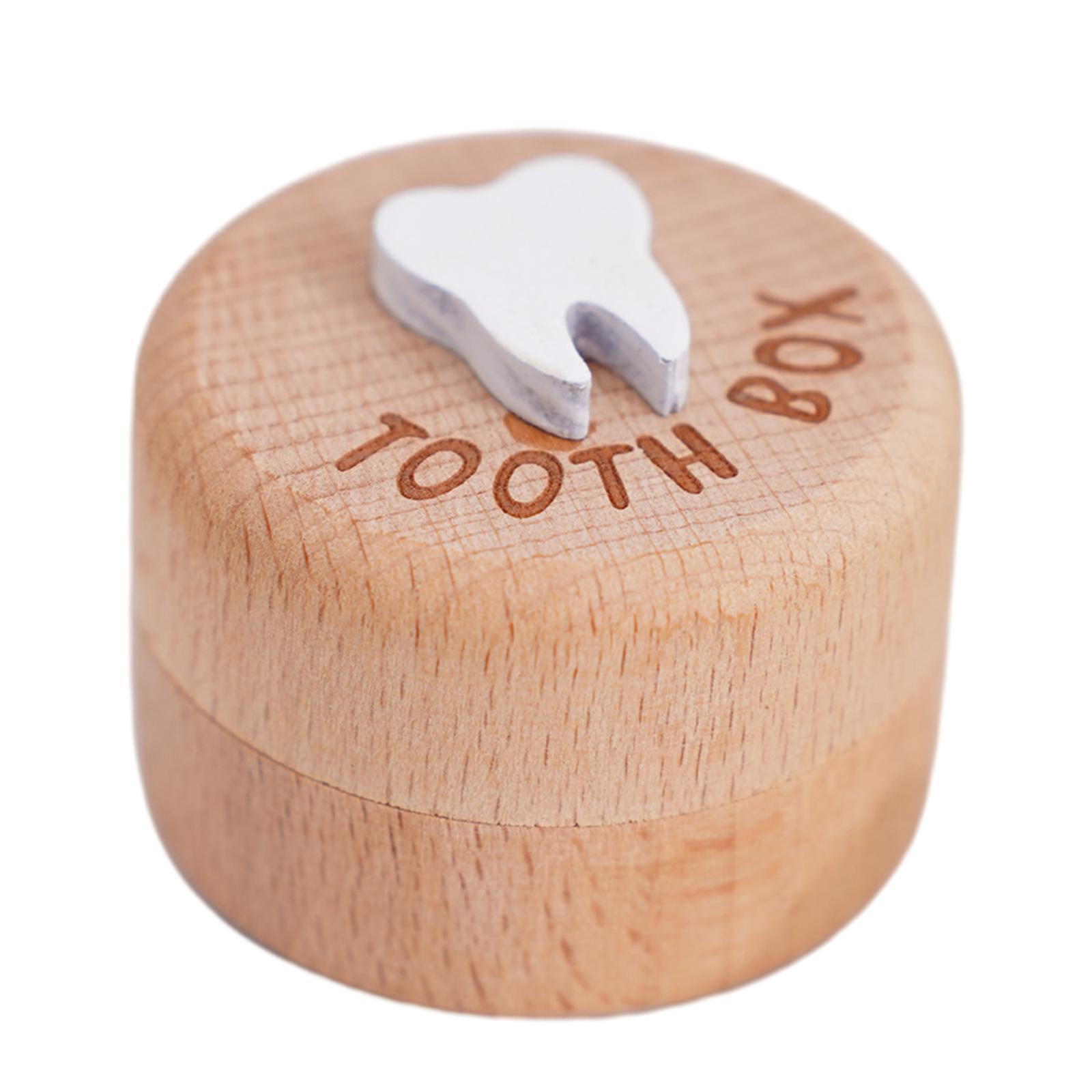 Wooden Teeth Storage Organizer - đánh giá và giá Baby Keepsake Box