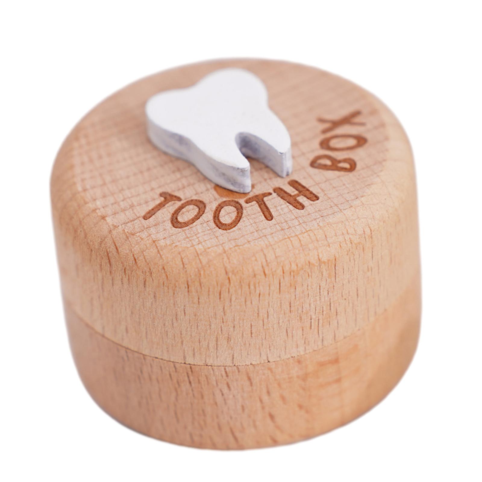Wooden Teeth Storage Organizer - đánh giá và giá Baby Keepsake Box