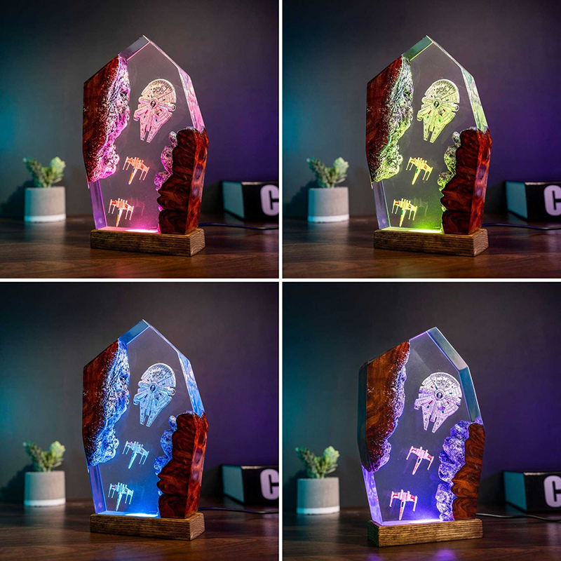 Table Resin Lamp Universe War  - đánh giá và giá Baby Nursery Night Light