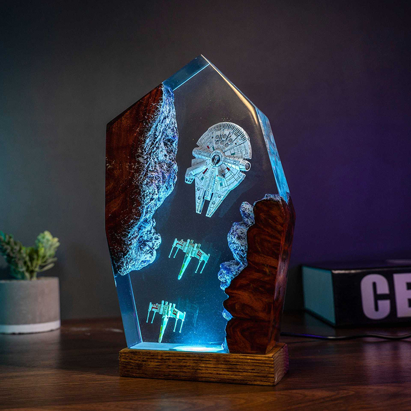 Table Resin Lamp Universe War  - đánh giá và giá Baby Nursery Night Light