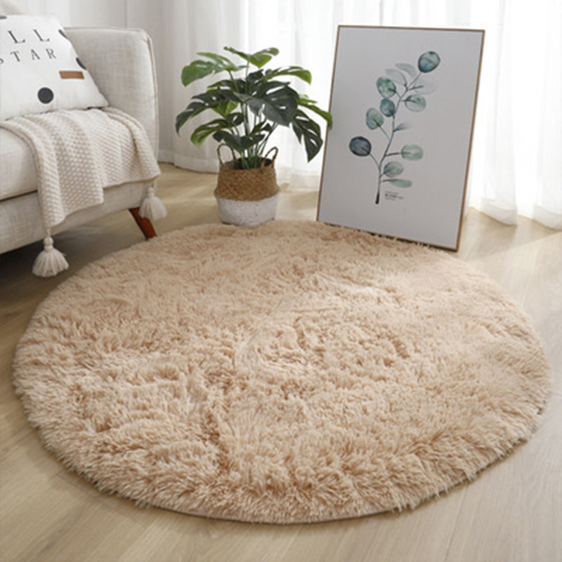 Super Soft Fluffy Round Rug Pl - đánh giá và giá Baby Nursery Game
