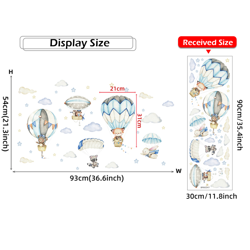 Cartoon Cute Animals Hot Air B - đánh giá và giá Baby Nursery Needs