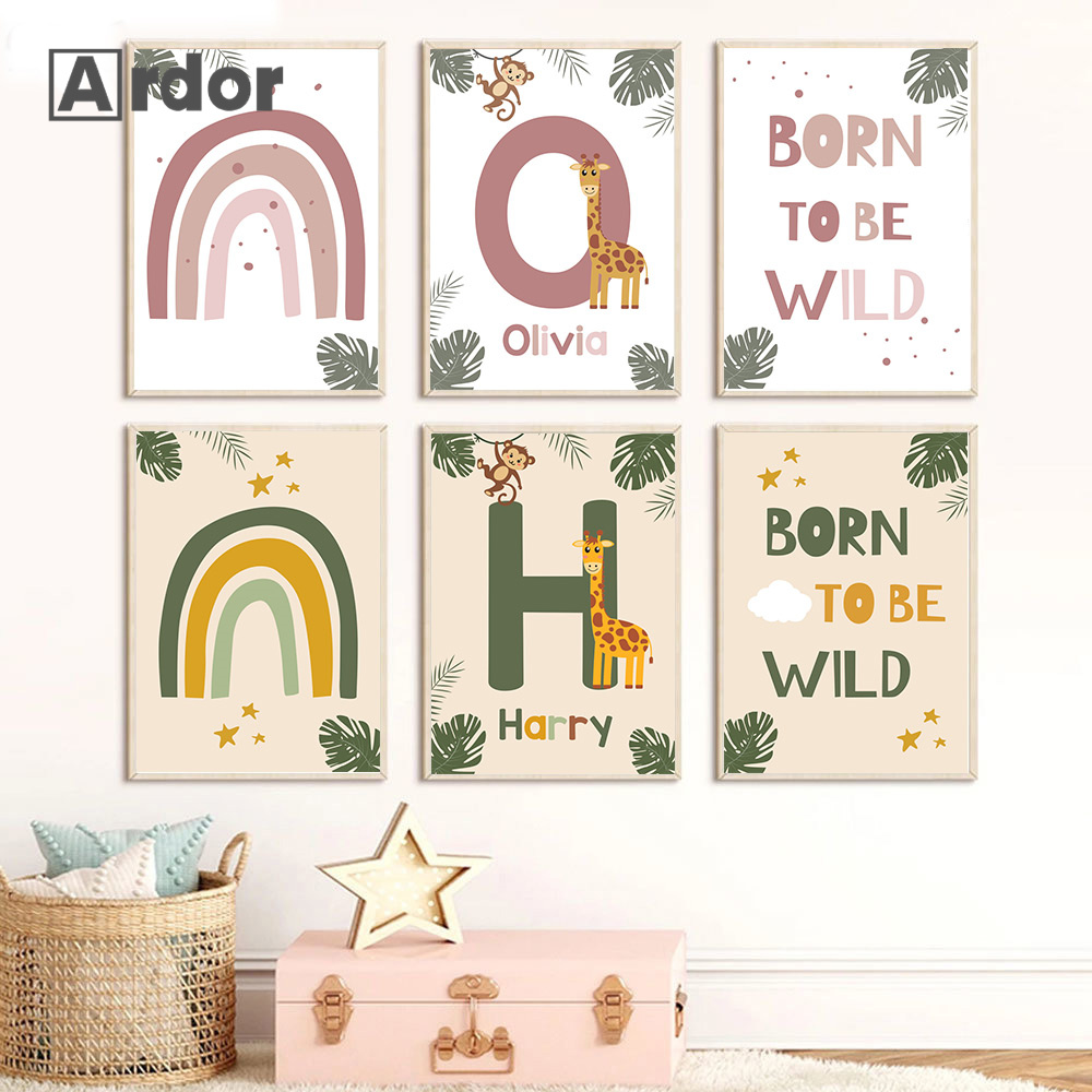 Nordic Jungle Animal Posters C - đánh giá và giá Baby Nursery Jungle