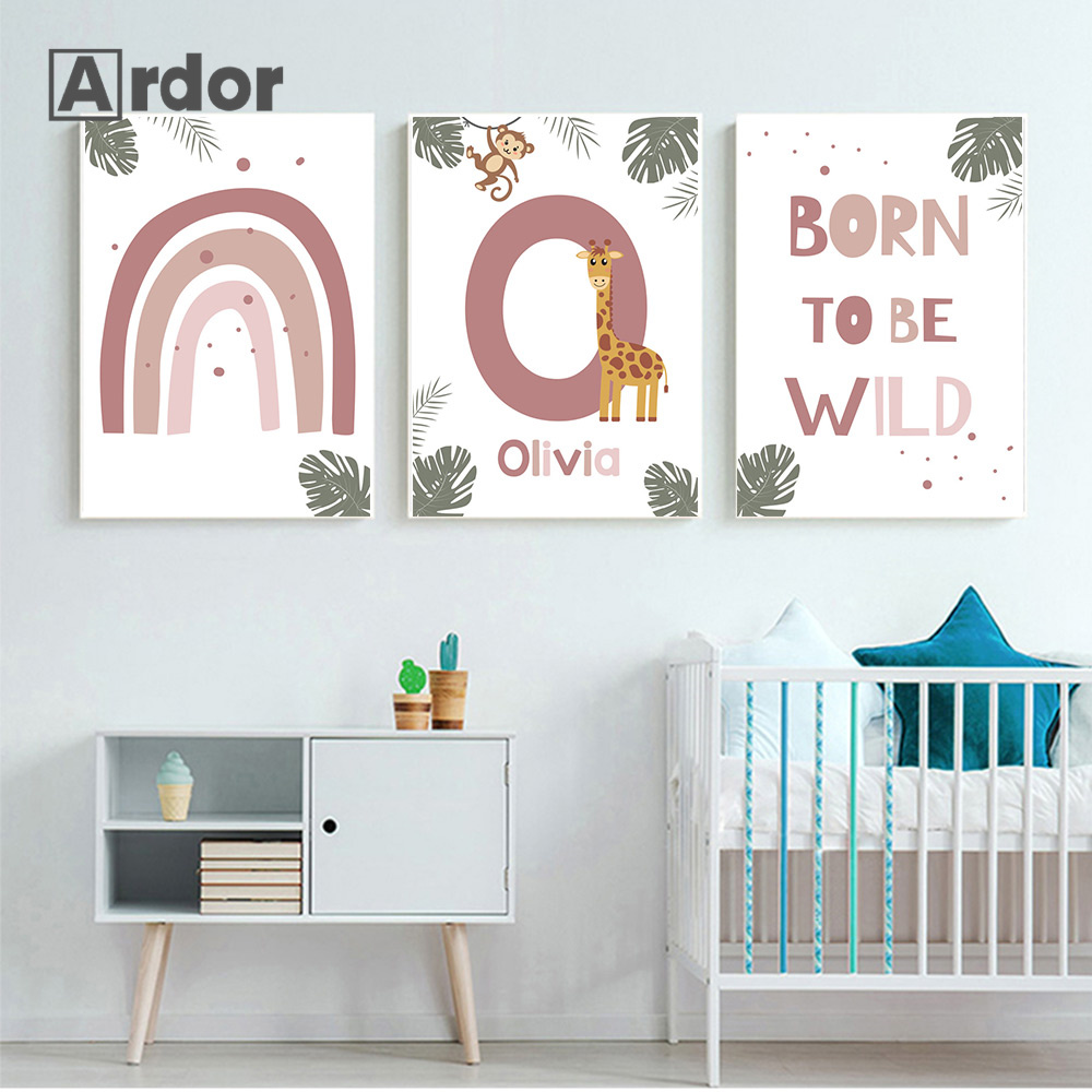 Nordic Jungle Animal Posters C - đánh giá và giá Baby Nursery Jungle