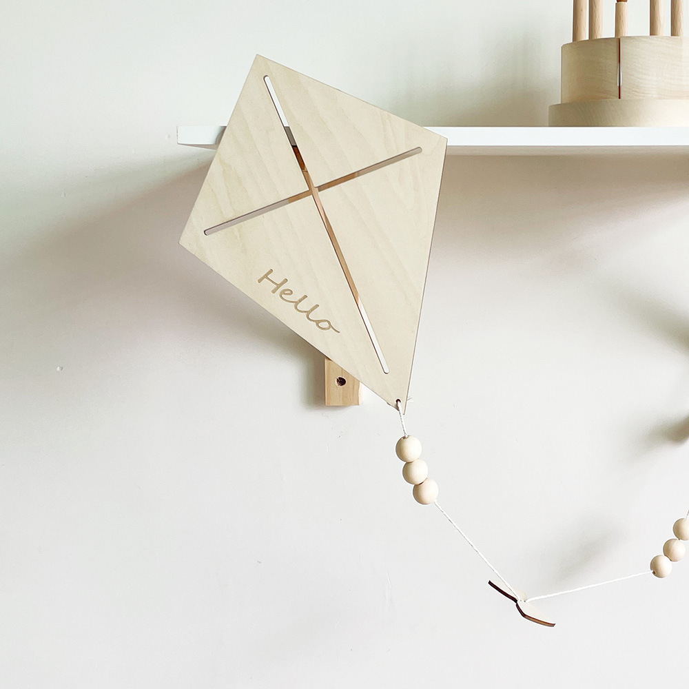 INS Nordic Wooden Kite Wall Or - đánh giá và giá Baby Nursery Needs