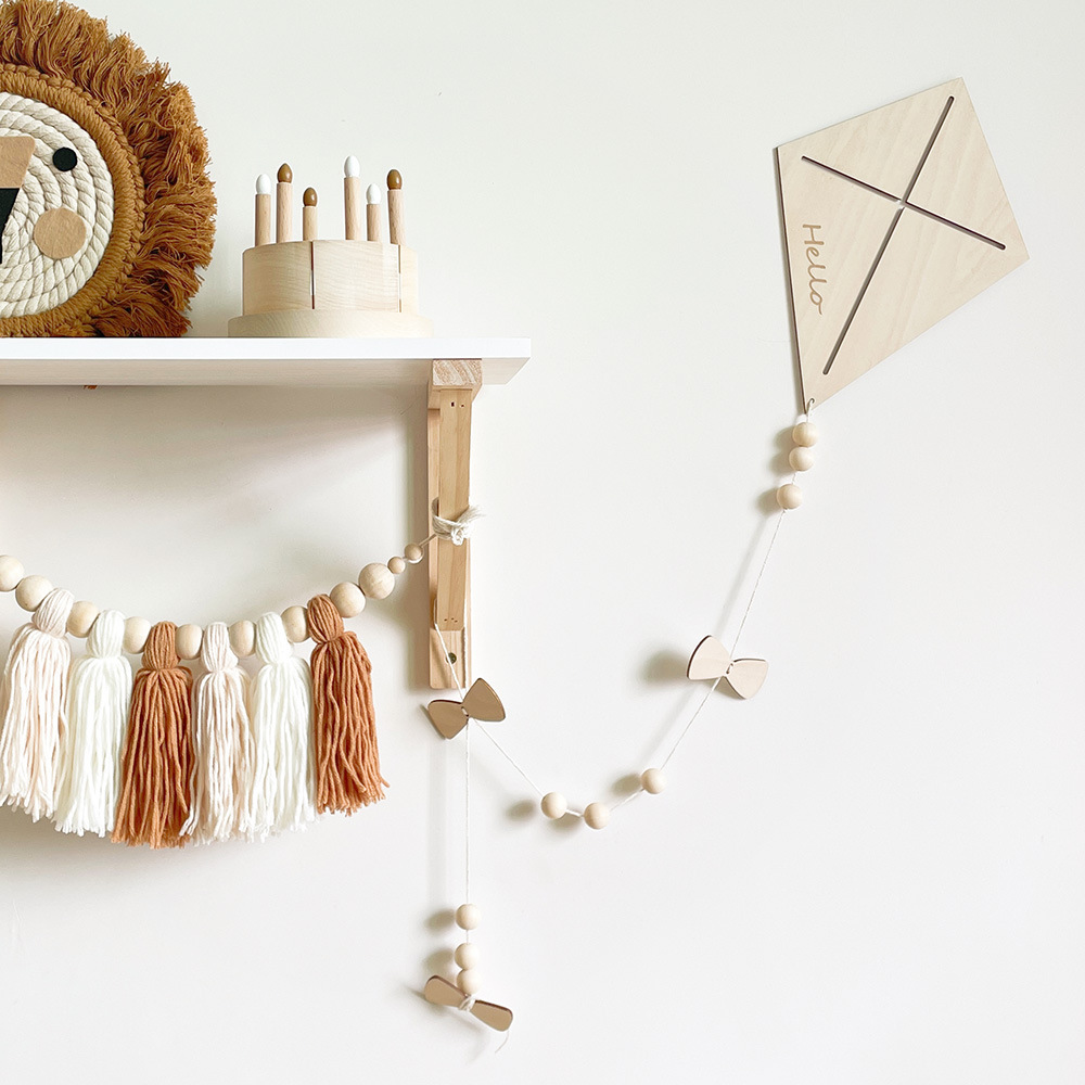 INS Nordic Wooden Kite Wall Or - đánh giá và giá Baby Nursery Needs