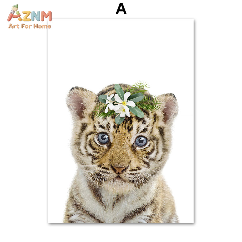 Boho Safari Animal Wall Art Cu - đánh giá và giá Baby Nursery Jungle