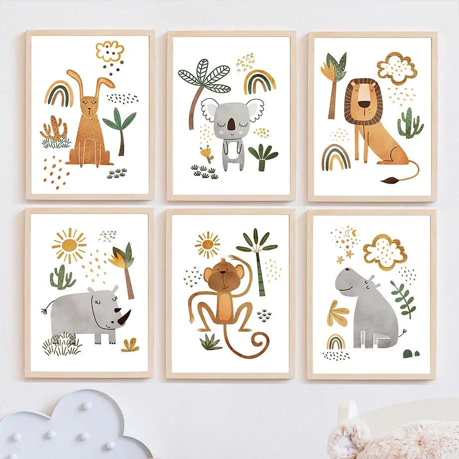 Jungle Animal Lion Elephant Gi - đánh giá và giá Baby Nursery Jungle
