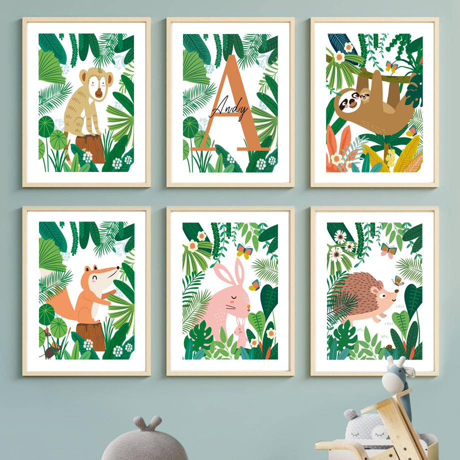 Jungle Safari Nursery Wall Art - đánh giá và giá Baby Nursery Gender Neutral