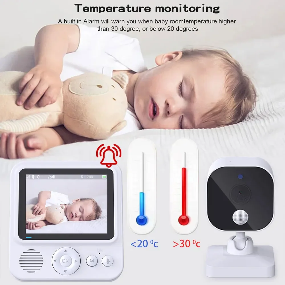 2.8 Inch Video Baby Monitor Wi - đánh giá và giá Baby Nursery Camera