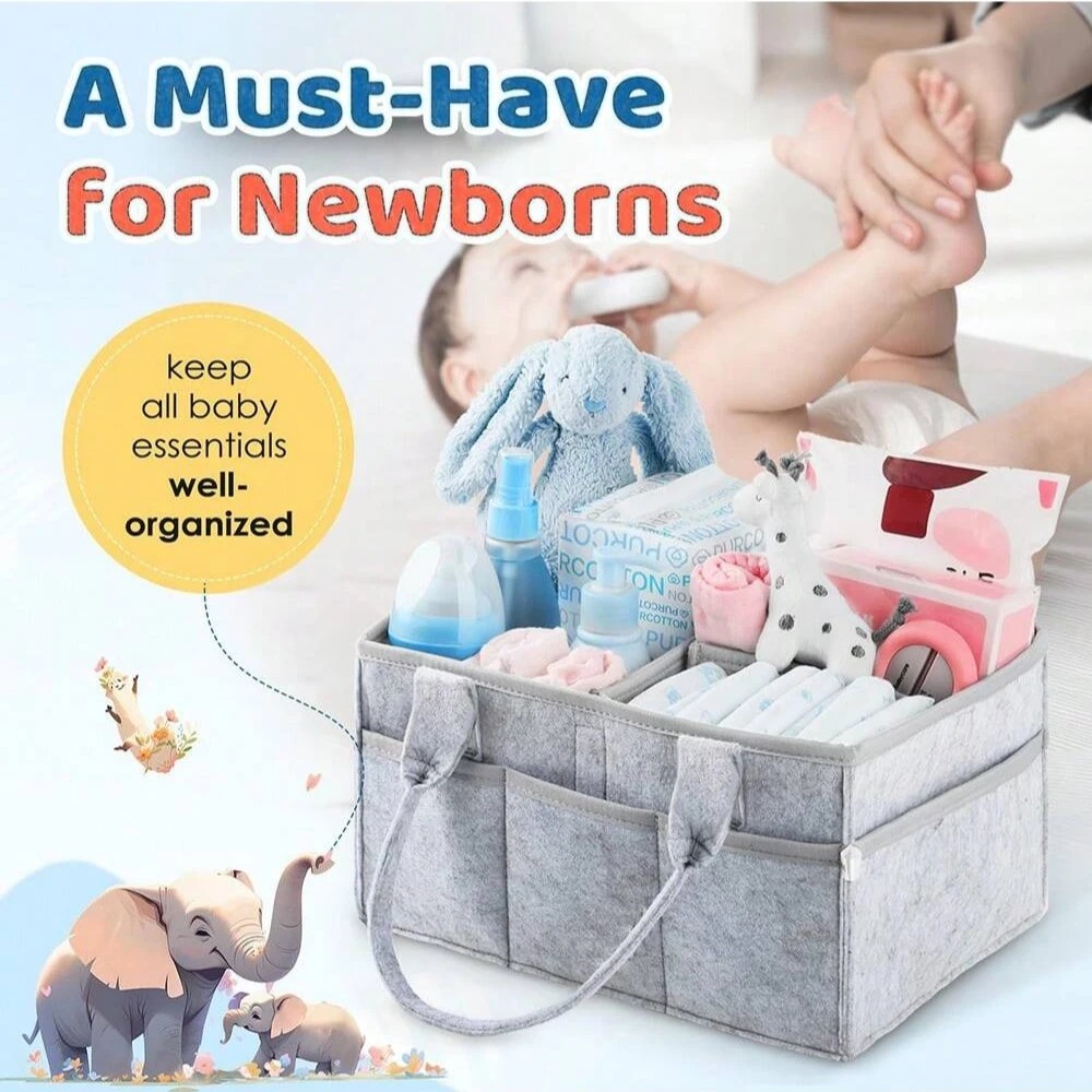 Baby Diaper Caddy with Handle, - đánh giá và giá Baby Nursery Gender Neutral