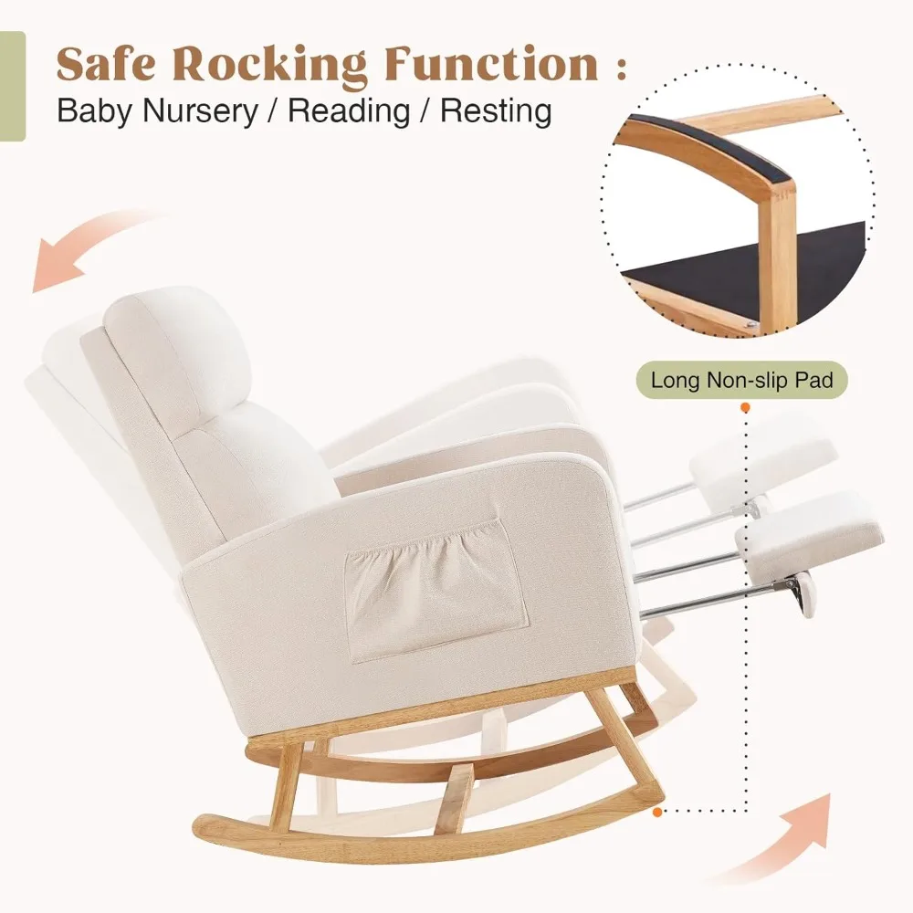 Nursing Glider Rocking Chair W - đánh giá và giá Baby Nursery Glider Chair