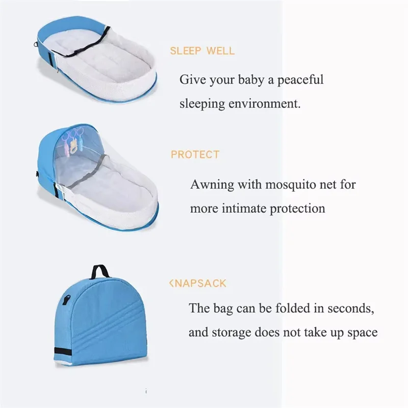 Baby Bed Convenient Folding An - đánh giá và giá Baby Nursery Bed