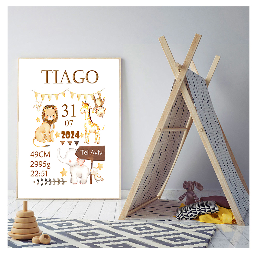Poster Nursery Art Print Anima - đánh giá và giá Baby Nursery Needs