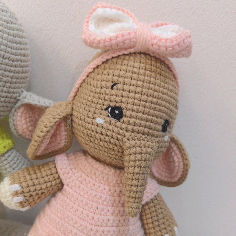 Handmade Crochet Elephant Coup - đánh giá và giá Baby Nursery Game