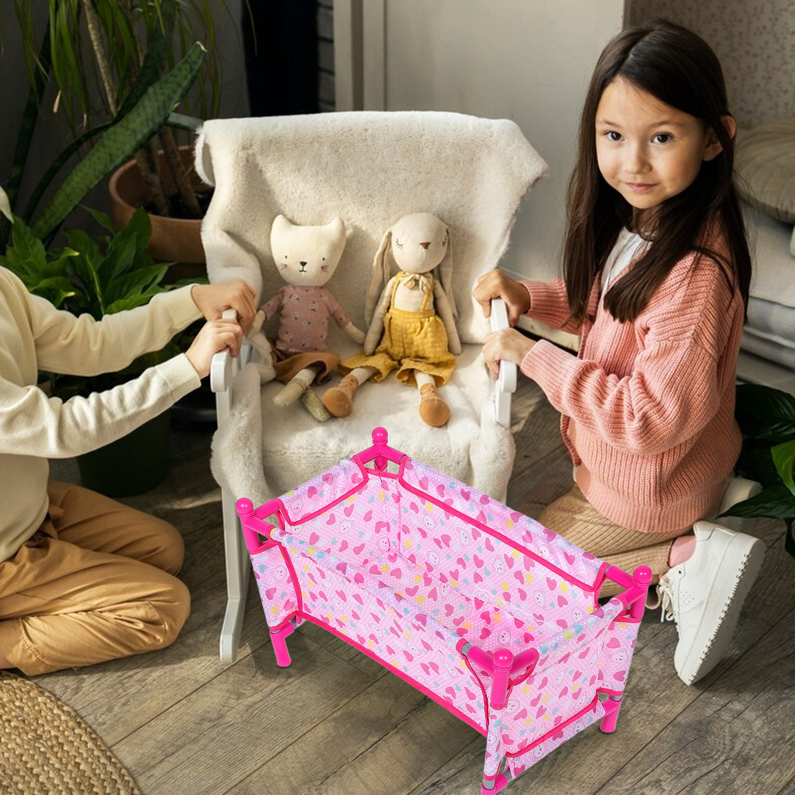 Miniature Baby Bed Crib Creati - đánh giá và giá Baby Nursery Bed
