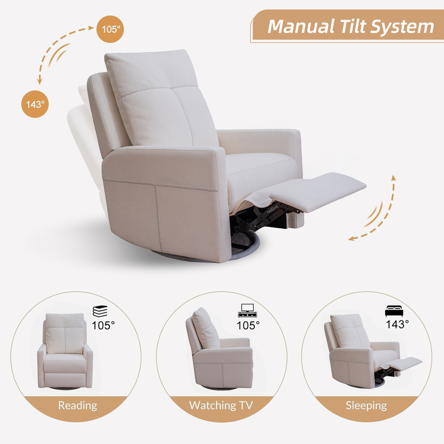 Swivel Glider Recliner Chair M - đánh giá và giá Baby Nursery Glider Chair