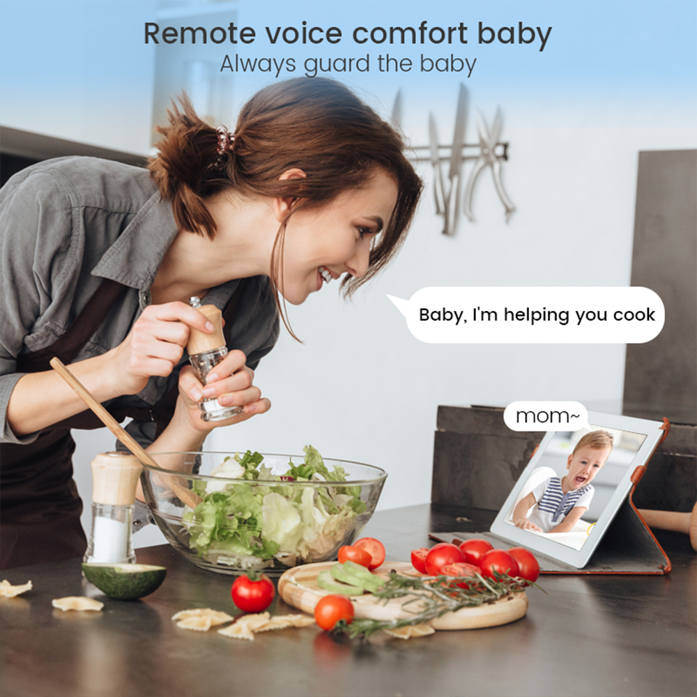 4MP WiFi xiaovv indoor Baby Mo - đánh giá và giá Baby Nursery Camera