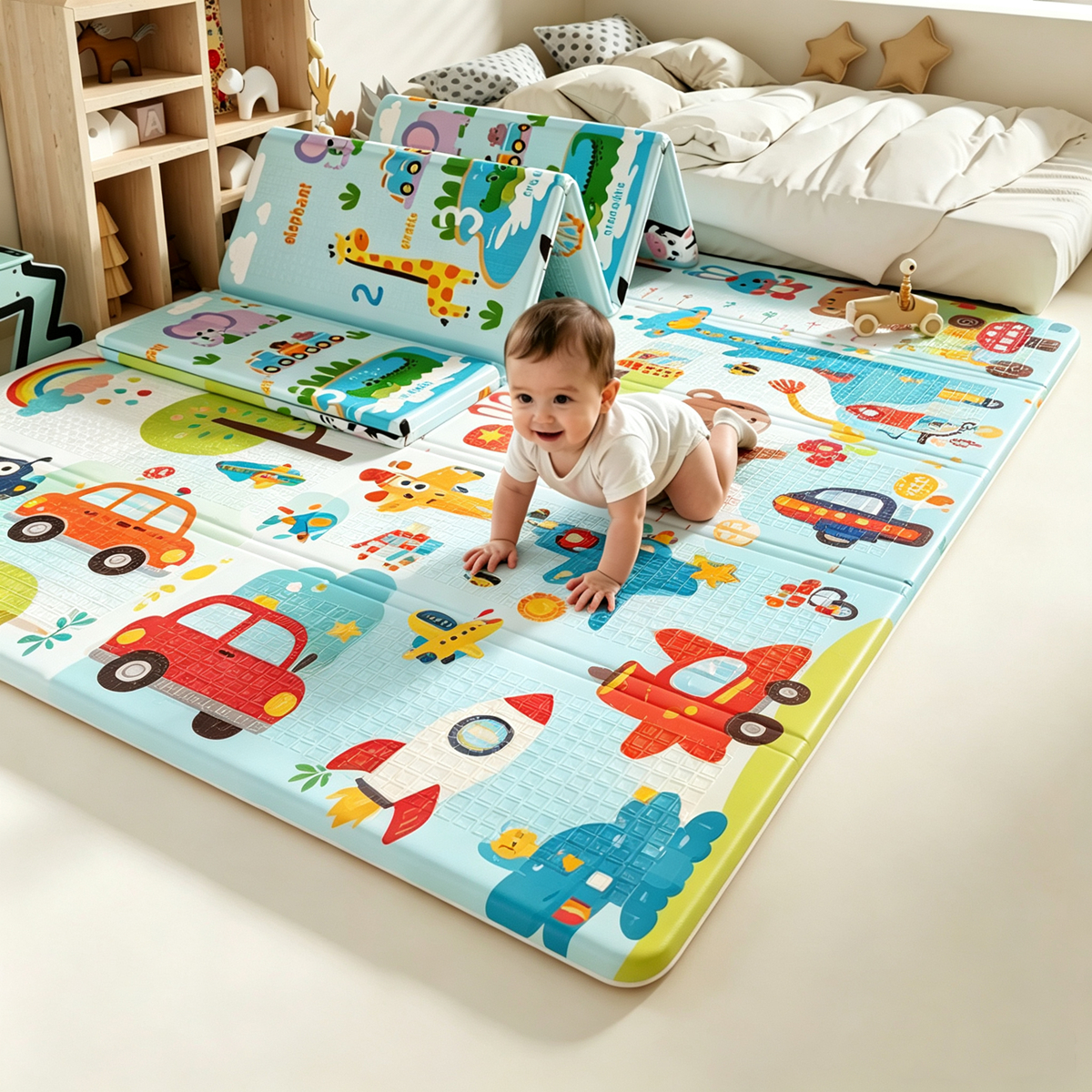 Foldable Children's Carpet Bab - đánh giá và giá Baby Nursery Games